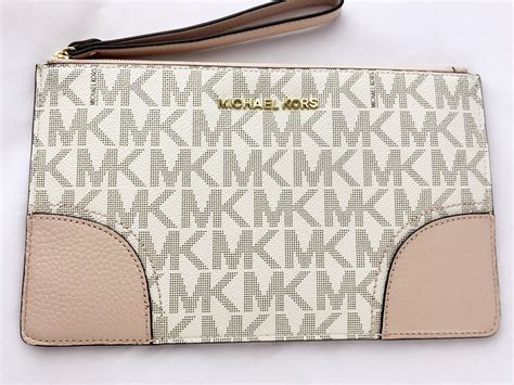 michael kors pink wallet small|michael kors pink wristlet wallet.